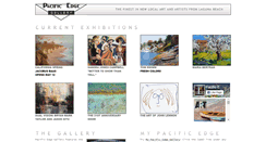 Desktop Screenshot of pacificedgegallery.com